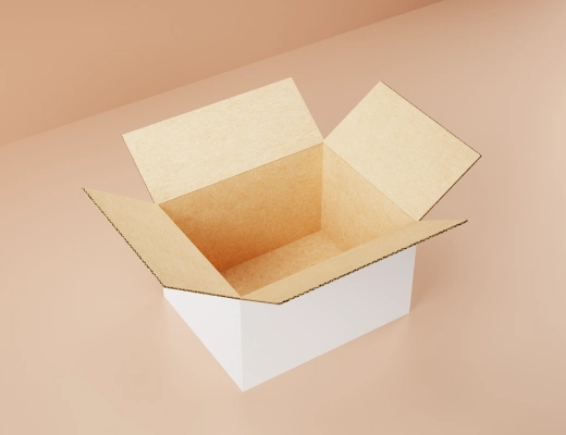 blank shipping box