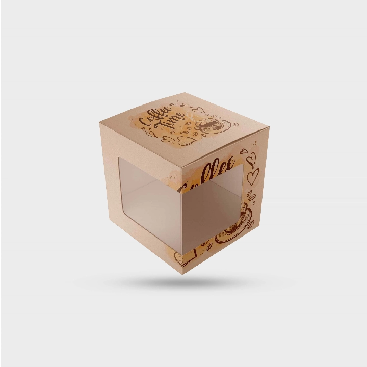 coffee boxes with window