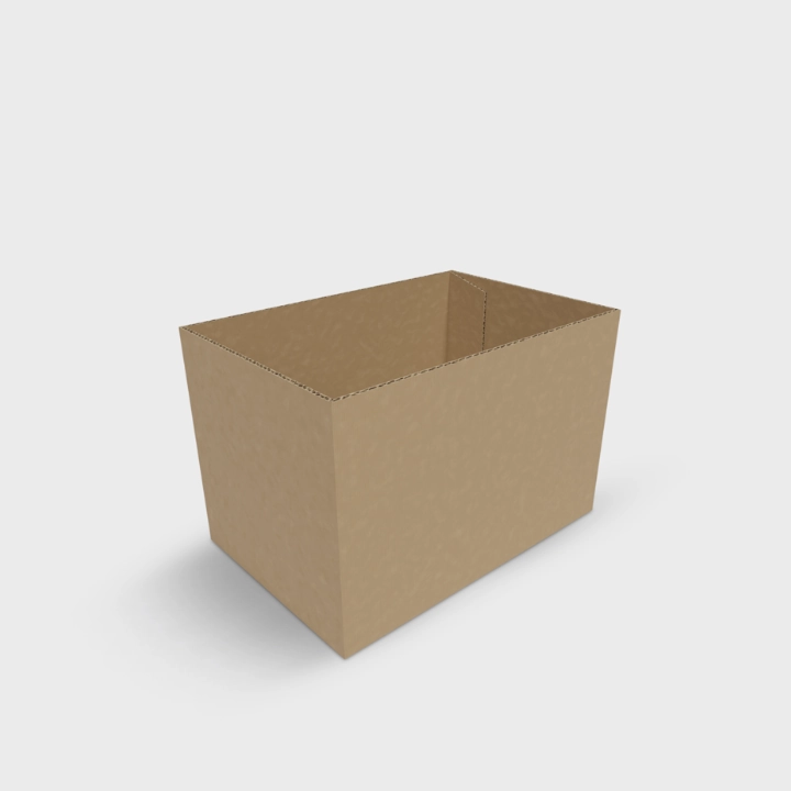 half slotted container